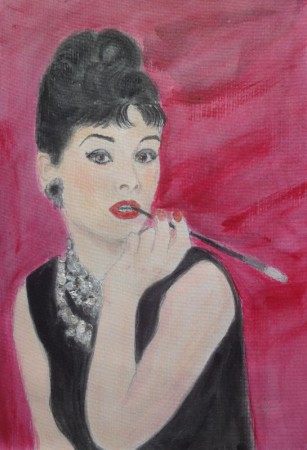 Audrey Hepburn 21cm x 29,7cm auf Papier